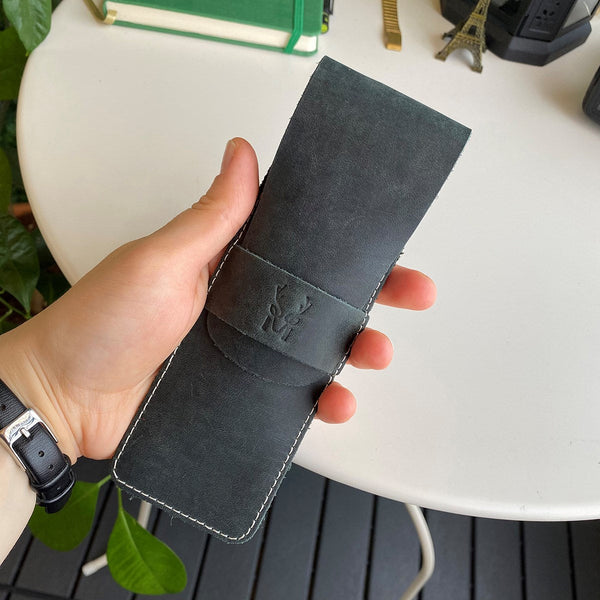 Zey - Genuine Leather Penholder, Pencil Box-0