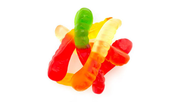 Albanese 2" Mini Gummy Worms - 20 LB Box - Premium Candies & Gummies-0