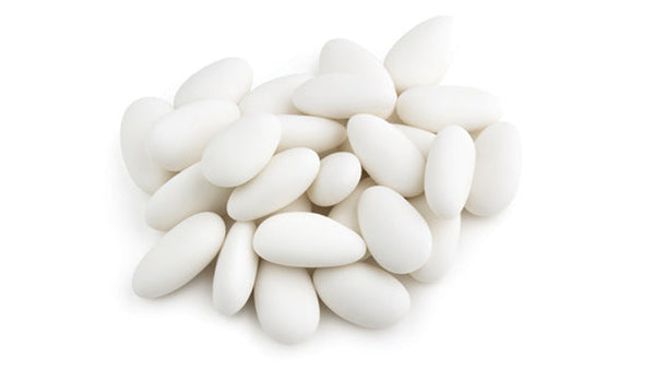 White Confetti Almonds - 10 LB Box - Premium Candies & Gummies-0