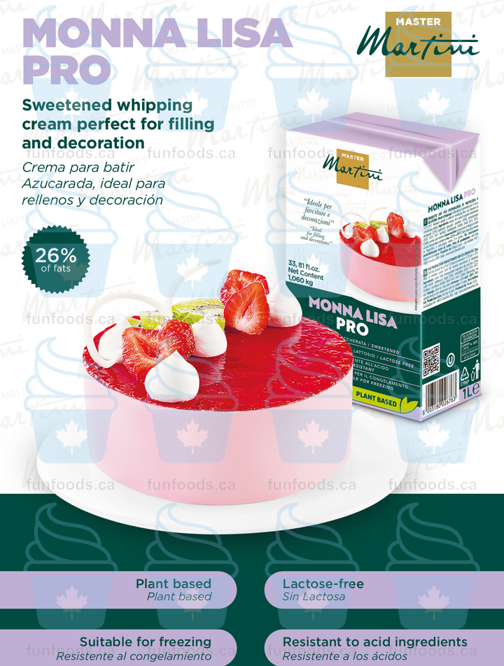 Monna Lisa Pro - UHT Vegetable Cream - Master Martini Canada-2