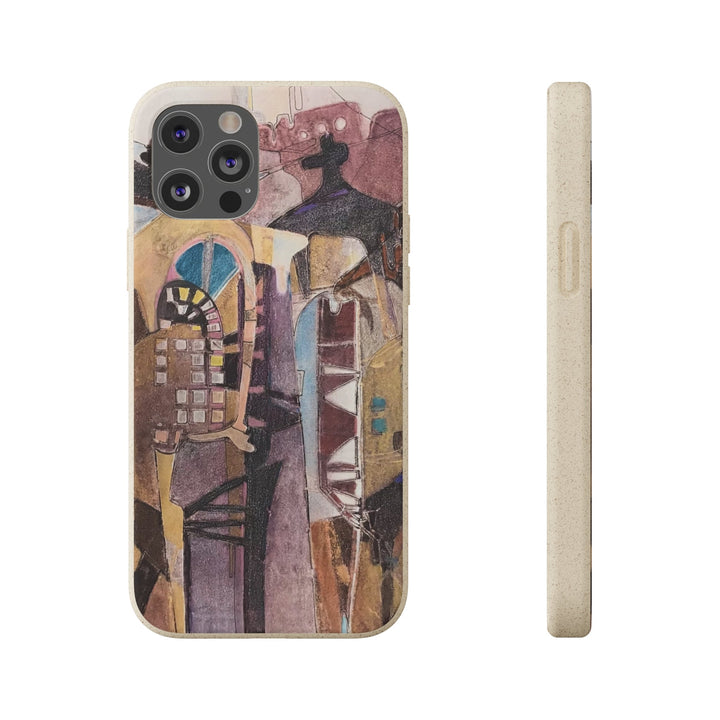 Biodegradable Phone Case with 'San Francisco De Asis' Abstract Original Artwork by Barbara Cleary-29