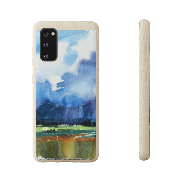 Biodegradable Phone Case with 'Tranquil Mountain View 4' Landscape Original Artwork by Barbara Cleary-45