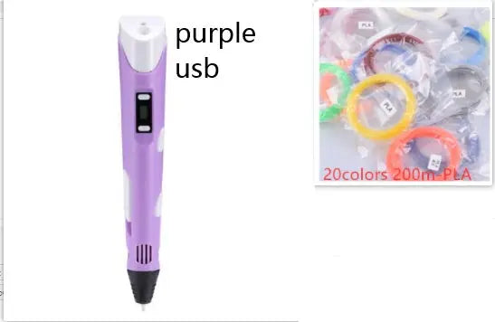 3D print pen 3D pen two generation graffiti 3D stereoscopic paintbrush children puzzle painting toys My Store