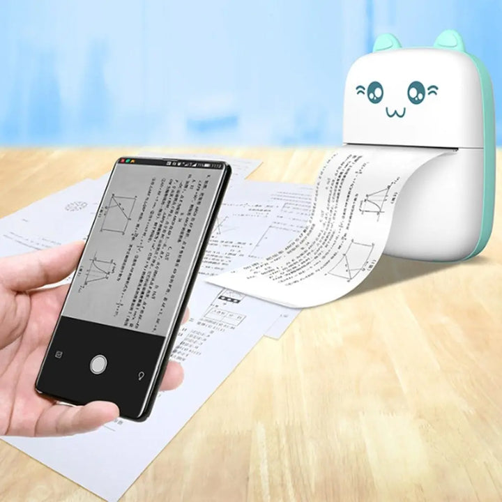 Mini Printer Portable Mini Bluetooth WiFi New Wrong Printer Mobile Phone Photo Title Note Hot Print Pocket Student Error Label Printer My Store