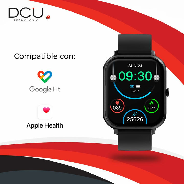 Smartwatch DCU CURVED GLASS PRO 1,83" Black-3