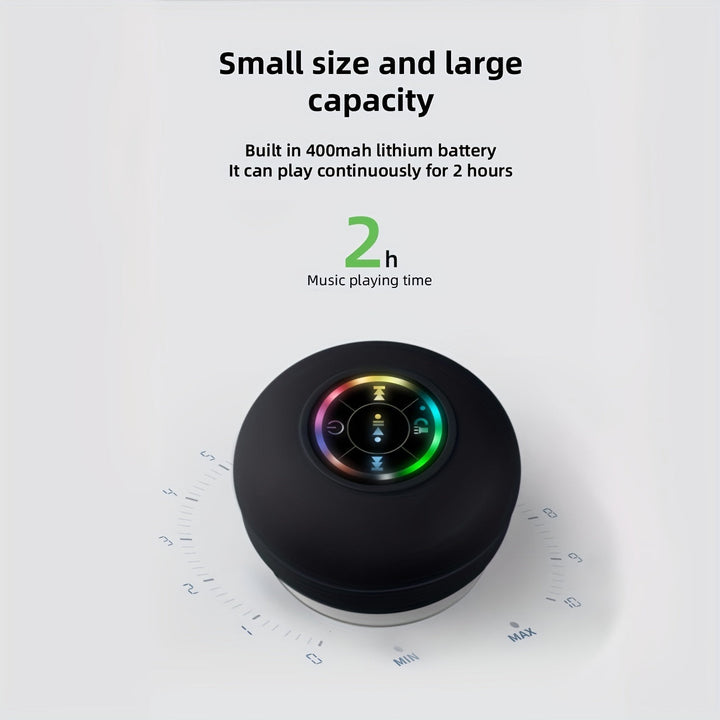 Portable Waterproof Wireless Speaker with Suction Cup-4