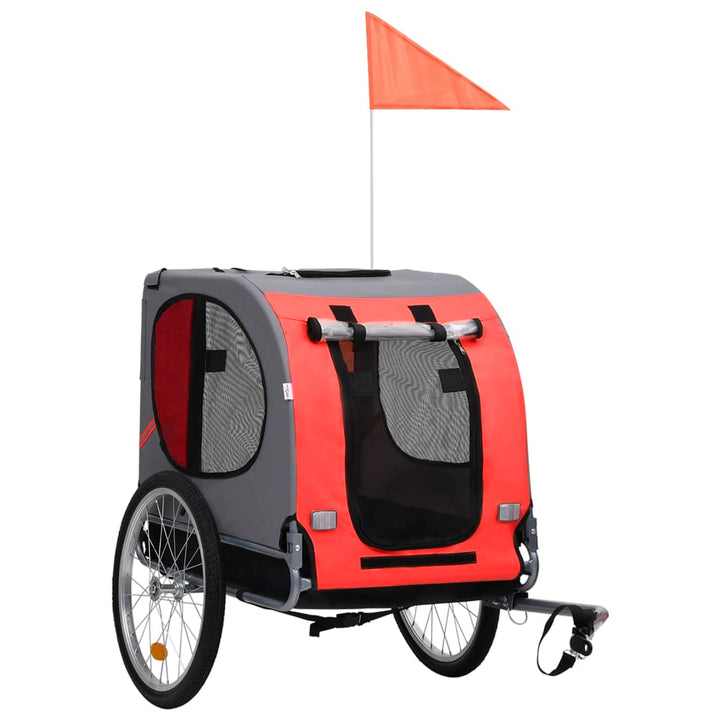vidaXL Pet Bike Trailer Foldable Dog Bicycle Carrier Dog Buggy Cart for Bike VidaXL