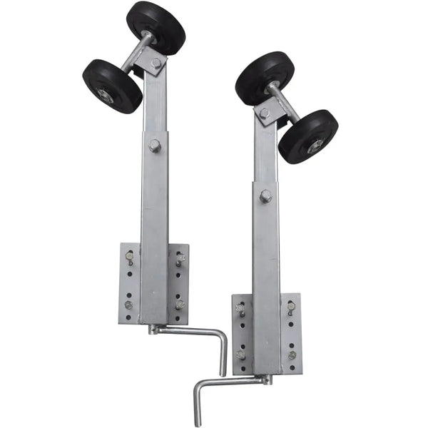 vidaXL Boat Trailer Double Roller Bow Support Set of 2 23.2"-33.1"-0