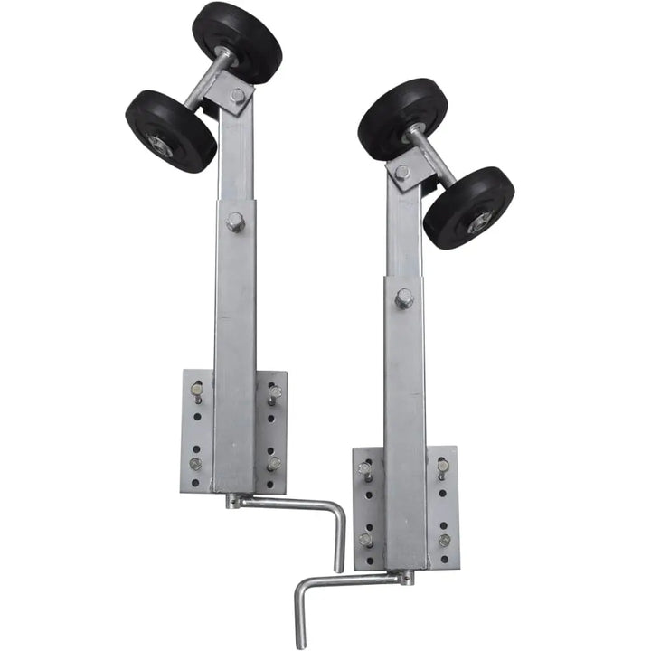 vidaXL Boat Trailer Double Roller Bow Support Set of 2 23.2"-33.1"-0