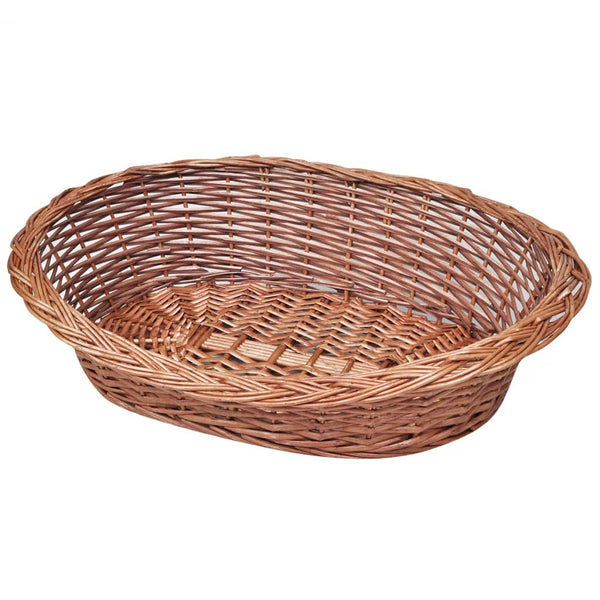 vidaXL Willow Dog Basket/Pet Bed Sofa Couch Comfy Dog Sleep Nest Cave Natural VidaXL