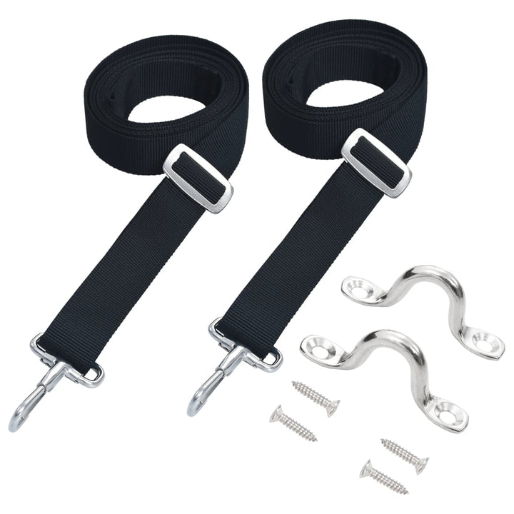 vidaXL Bimini Top Straps 2 pcs Fabric and Stainless Steel VidaXL
