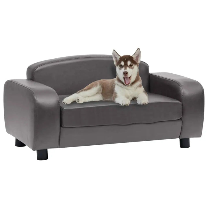 vidaXL Dog Sofa Dog Bed Foam Pet Puppy Couch with Washable Cover Faux Leather VidaXL