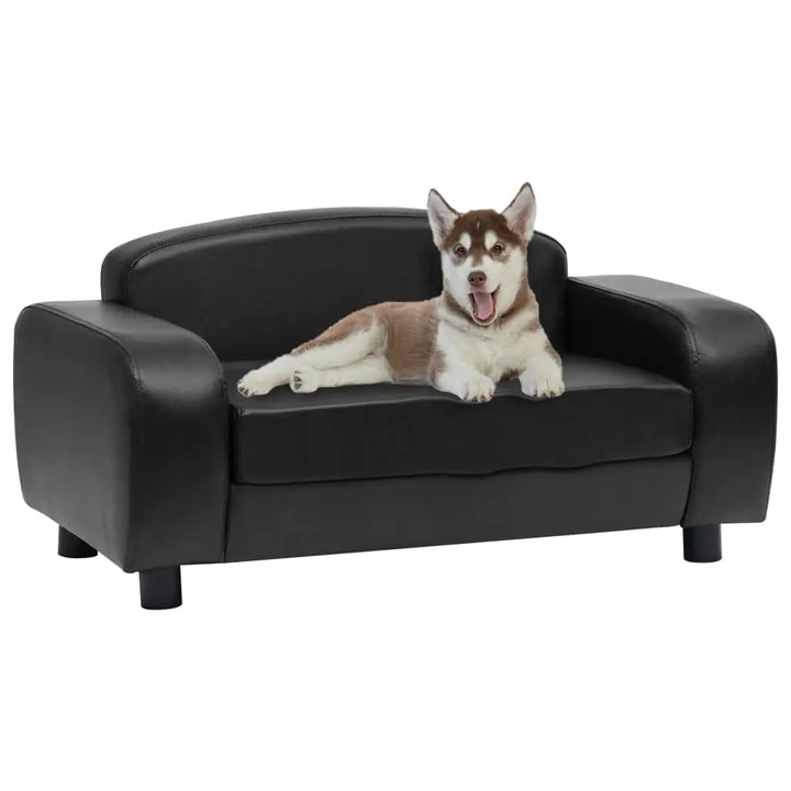 vidaXL Dog Sofa Dog Bed Foam Pet Puppy Couch with Washable Cover Faux Leather VidaXL