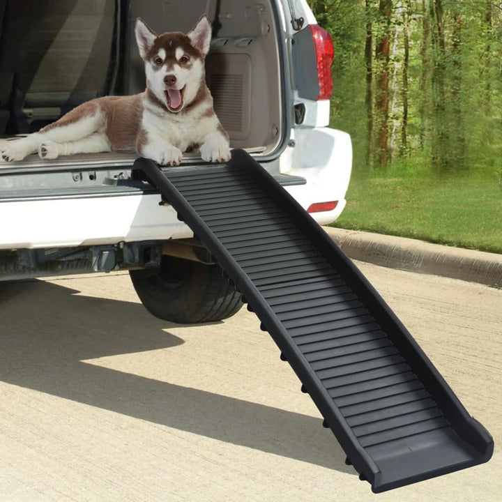 vidaXL Folding Dog Ramp Black 61.2"x15.7"x6.1" VidaXL