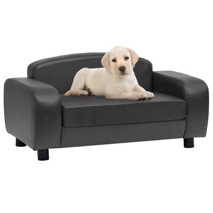 vidaXL Dog Sofa Dog Bed Foam Pet Puppy Couch with Washable Cover Faux Leather VidaXL