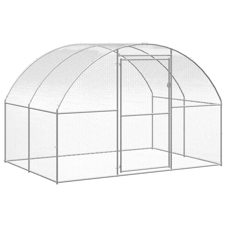 vidaXL Outdoor Chicken Coop 9.8'x32.8'x6.6' Galvanized Steel VidaXL
