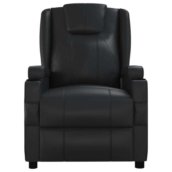 vidaXL Massage Chair Black Faux Leather VidaXL