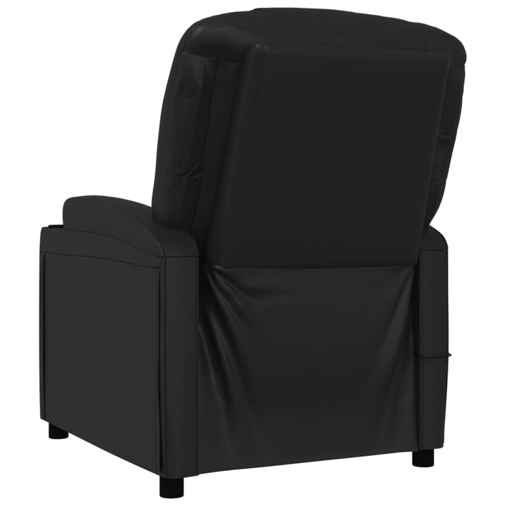 vidaXL Massage Chair Black Faux Leather VidaXL