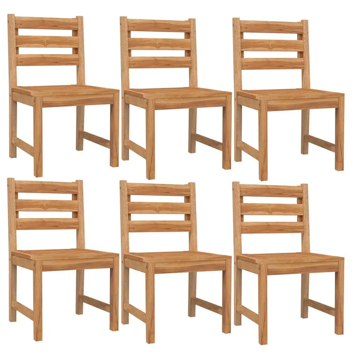 vidaXL 7 Piece Patio Dining Set Solid Wood Teak-2