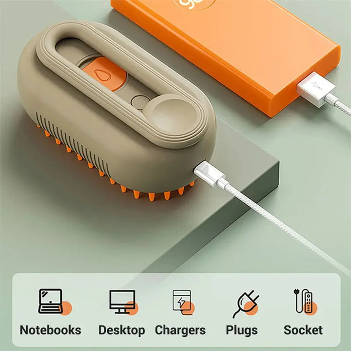 Cat Steam Brush Steamy Dog Brush 3 In 1 Electric Spray Cat Hair Brushes For Massage Pet Grooming Comb Hair Removal Combs Pet Products My Store