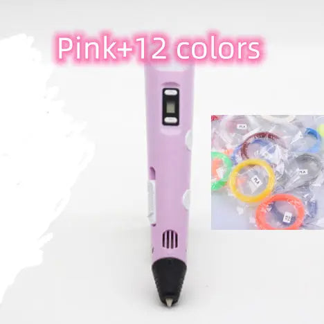 3D print pen 3D pen two generation graffiti 3D stereoscopic paintbrush children puzzle painting toys My Store