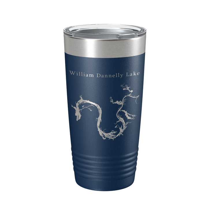 William Bill Dannelly Reservoir Tumbler Lake Map Travel Mug Insulated Laser Engraved Coffee Cup Millers Ferry Alabama 20 oz CarveBright