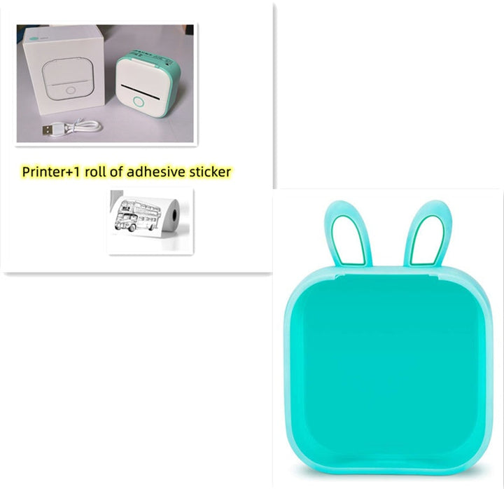 Portable Mini Thermal Label Printer Home Photo Printer Student Wrong Question Printer Bluetooth-compatible Mini Label Printer Price Tag My Store
