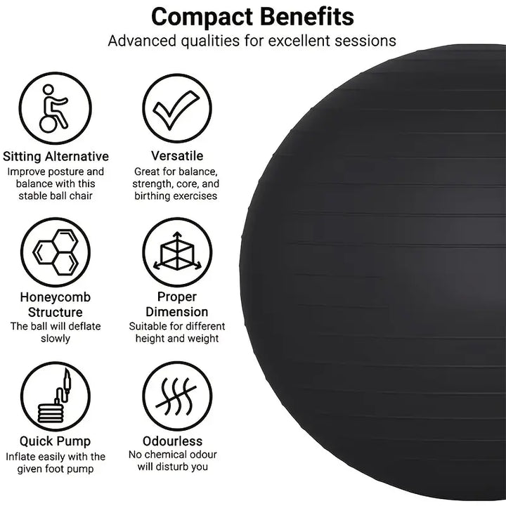 65.02cm Heavy-Duty Explosion-Proof Yoga Ball-4