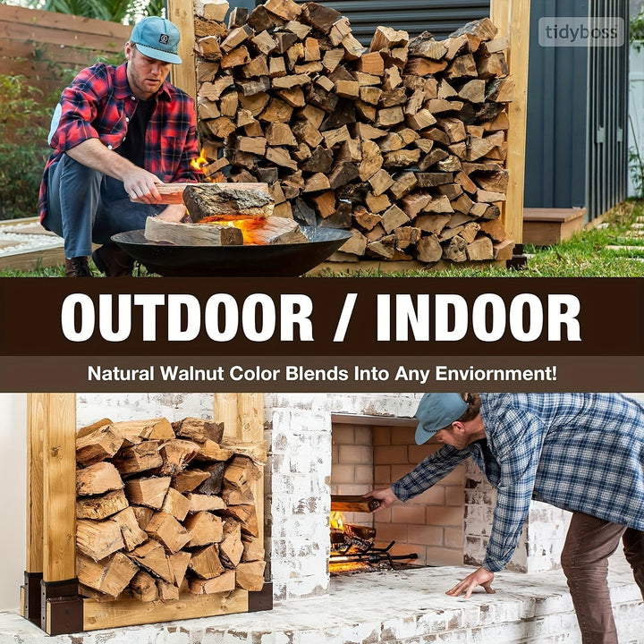 Outdoor Firewood Log Storage Rack Bracket-2
