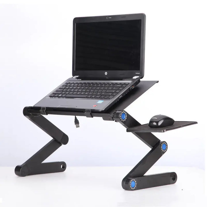 Laptop Table Stand With Adjustable Folding Ergonomic Design Stand Notebook Desk For Ultrabook Netbook Or Tablet With Mouse Pad My Store