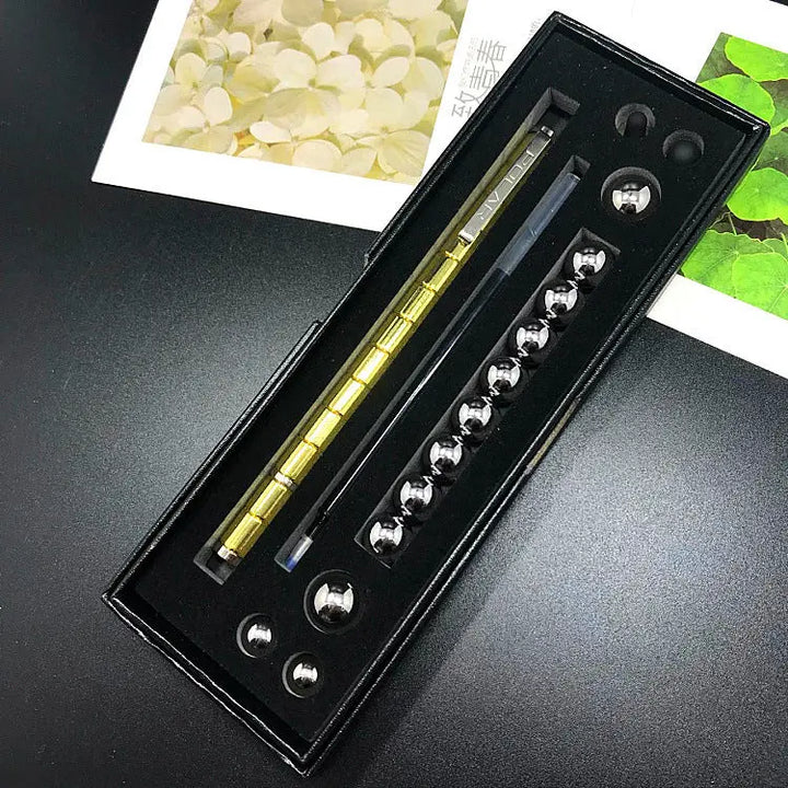 Stress Reducer Relief Toys Gift Box funny black golden kits Fidget magnetic polar pen with stylus ball pen My Store