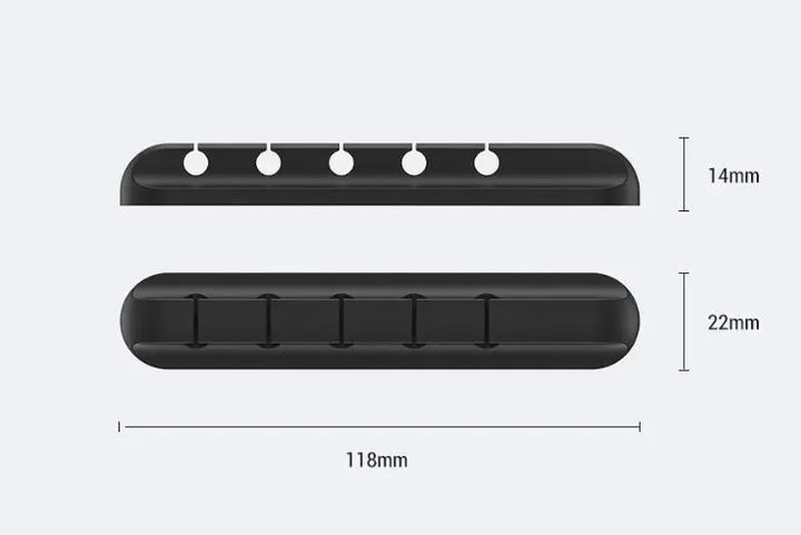 Silicone USB Cable Winder Desktop Cable Organizer Management Multipurpose Clips Cables Protector For Wired Headphones My Store