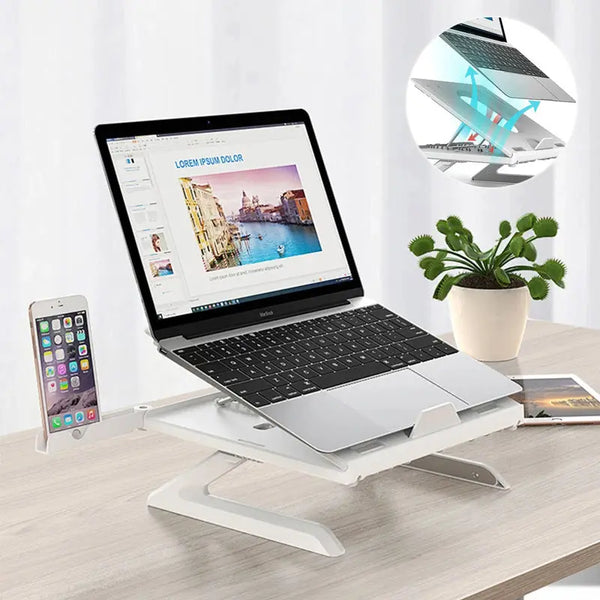 New Laptop Stand Multifunctional Folding Lift Portable Laptop Stand Monitor Increase Rack Aluminum Alloy Base My Store