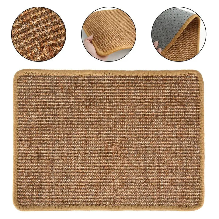 Premium Natural Sisal Cat Scratcher Mat: Durable Protection for Your Furniture-0