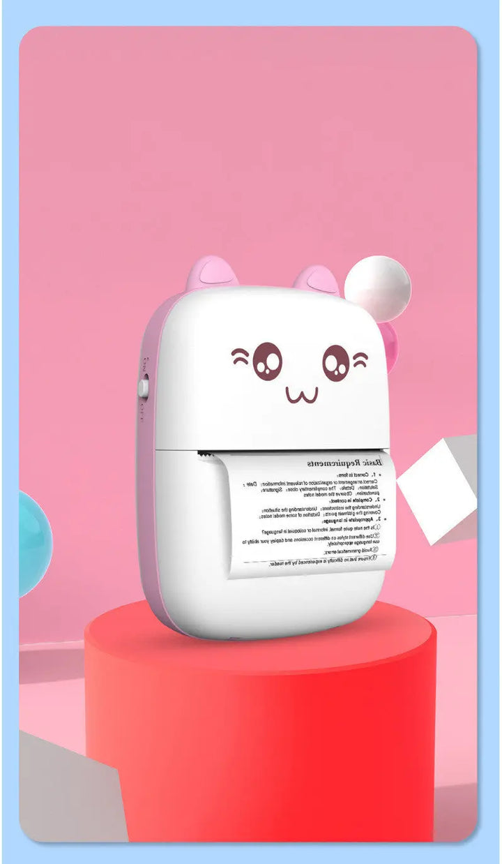 Mini Printer Portable Mini Bluetooth WiFi New Wrong Printer Mobile Phone Photo Title Note Hot Print Pocket Student Error Label Printer My Store