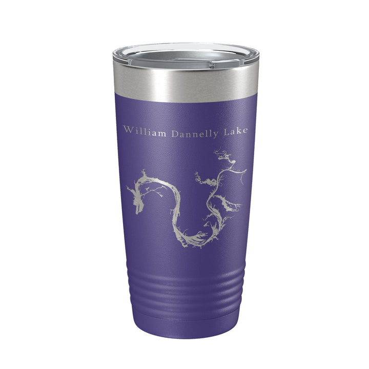 William Bill Dannelly Reservoir Tumbler Lake Map Travel Mug Insulated Laser Engraved Coffee Cup Millers Ferry Alabama 20 oz CarveBright
