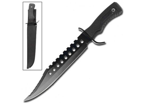 Survivors Bowie Sawback Knife 17 Inches Black-0