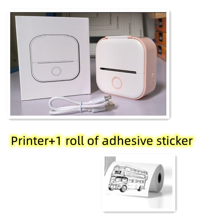 Portable Mini Thermal Label Printer Home Photo Printer Student Wrong Question Printer Bluetooth-compatible Mini Label Printer Price Tag My Store
