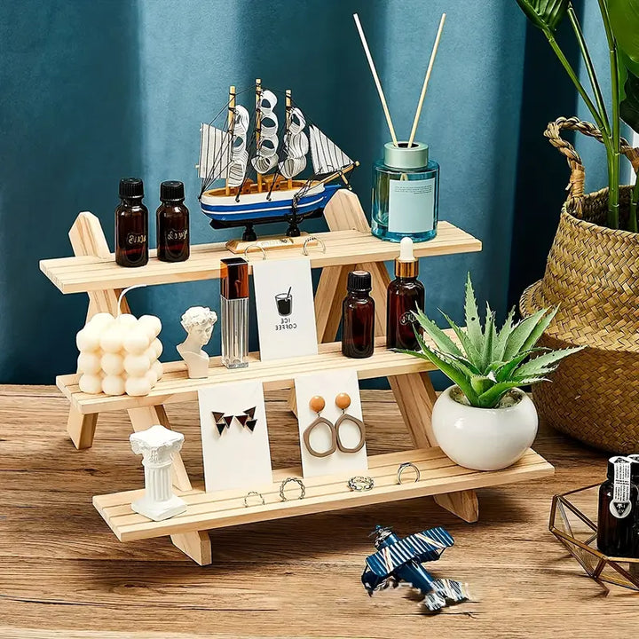 Add a touch of elegance with this handcrafted wooden riser shelf-2