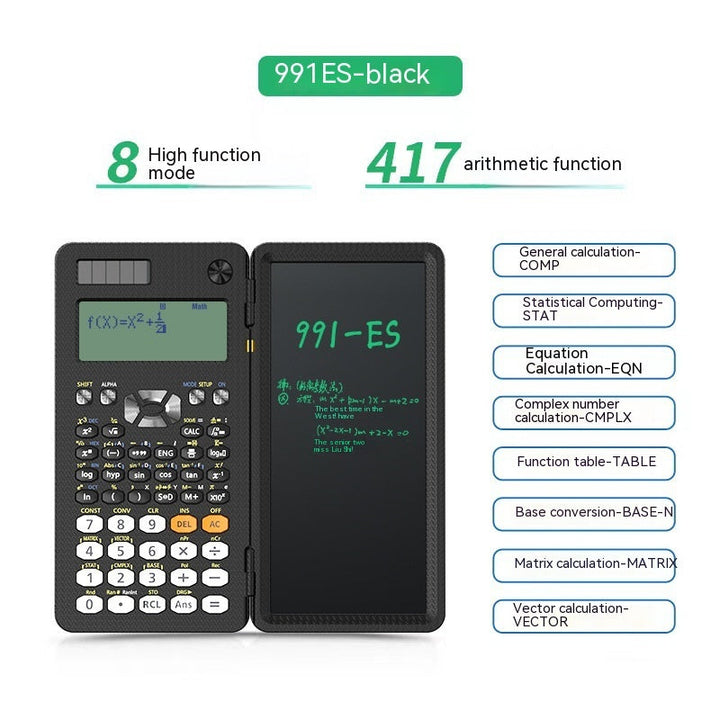 2 In 1 Foldable Scientific Calculators Handwriting Tablet Learning Function Calculator  Foldable Desk Scientific Calculators My Store