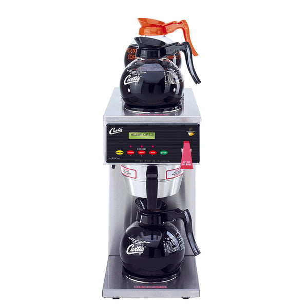 Wilbur Curtis ALP3GT52 - G3 Alpha Decanter Coffee Brewers - 3 Decanter Station with 1 Lower and 2 Upper Warmers-0