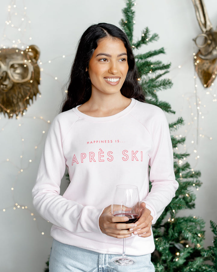 Women's Apres Crew Sweatshirt, Ballet Pink-2