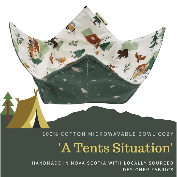 100% Cotton Microwavable Bowl Cozy - A Tents Situation-0