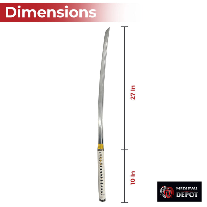 Black Widow Web Weaver Handmade Katana White-1