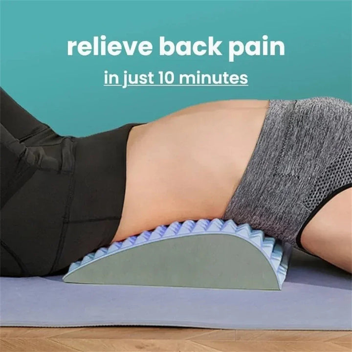 Back Stretcher Pillow Lumbar Support for Pain Relief (Grey)-2