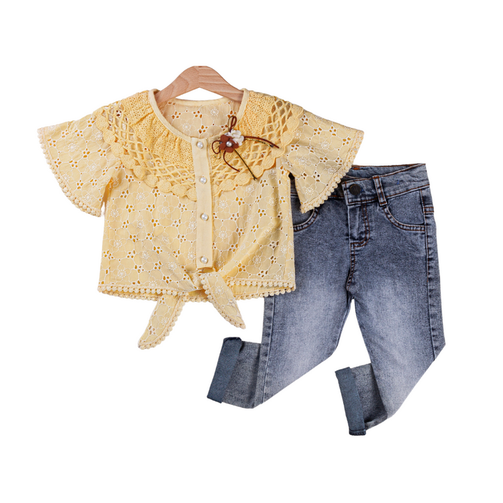 Crochet Chic Girls Casual Set-3