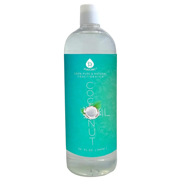 100% Pure Oil for Massages, Therapeutic Recipes & Essential Oils, Fractionated Coconut, 32 Fl Oz Pursonic