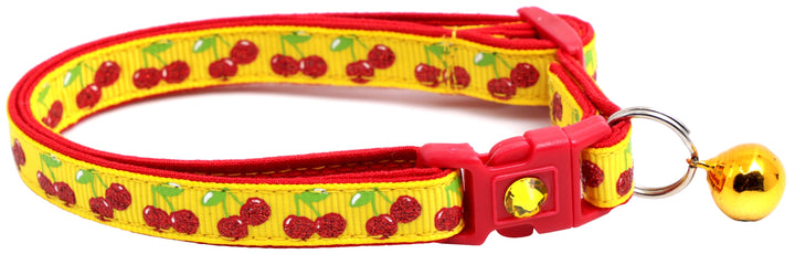 Cherries Breakaway Cat Collar Pugs2Persians