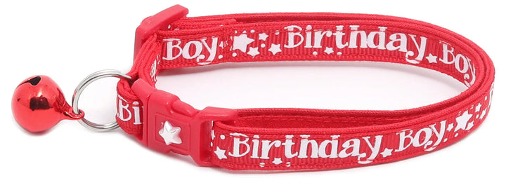 Birthday Boy Breakaway Cat Collar Pugs2Persians