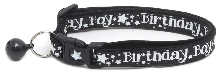 Birthday Boy Breakaway Cat Collar Pugs2Persians